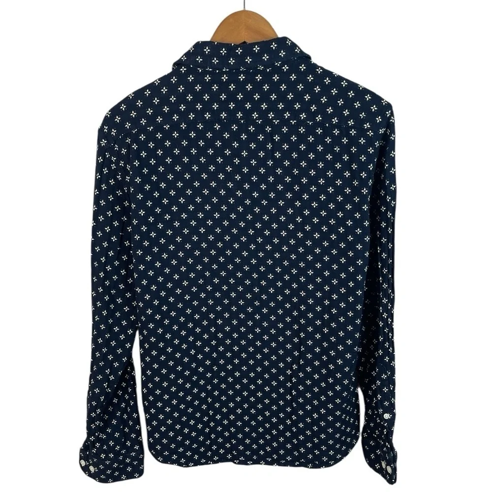 BF1406 Men’s Banana Republic Untucked Fit Geometric Print Button Down Shirt M